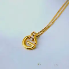 GIVENCHY Necklace Gold logo vintage