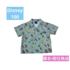 美品　Disney ミッキー＆フレンズ　半袖シャツ開襟アロハシャツ　100 即日
