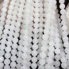 ミルキークォーツ 8mm 連売り ブレスレット2本分
