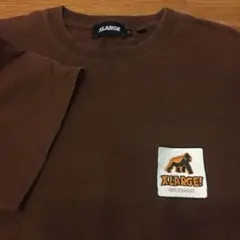 XLARGE エクストララージ 茶色　ワッペン　Tシャツ　Sサイズ