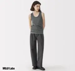 翌日発送無印良品MujiLaboリネン混タンクトップ