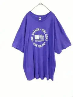 GILDAN　ギルダン　Ｔシャツ　メンズ4L相当　オーバーサイズ　紫　綿100％