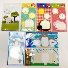 動物デザイン メモ用紙セット 6パック