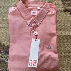 LACOSTE ラコステ 長袖ブラウス シャツ　ワンポイントロゴ刺繍　メンズ