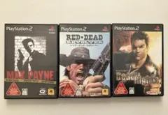 【PS2】マックスペイン　レッド・デッド・リボルバー　デッドトゥライツ　ガン　銃