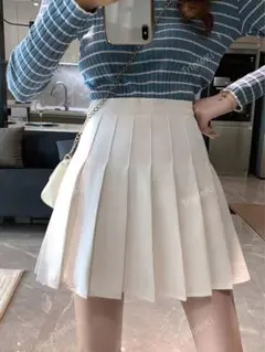 ハイウエストプリーツスカート