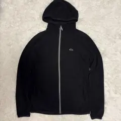 クイックシルバー フリース ジャケット　パーカー フード　ブラック　黒　M