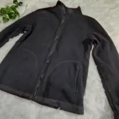 UNIQLO ユニクロ ジャージ ジャケット ジップアップ 黒 無地 古着 L