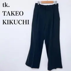〇 tk. TAKEO KIKUCHI スラックス パンツ 長ズボン 無地 M