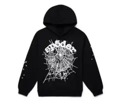sp5der スパイダー パーカー S 黒 正規品