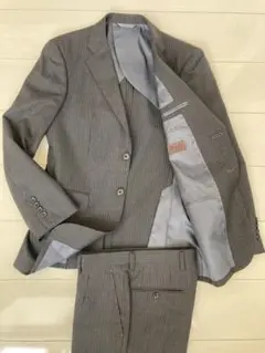 ꧁美品꧂Le chic ルシック　スーツ　グレー　ストライプ　Ｙ４