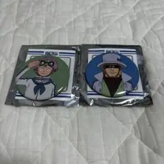 ワンピース ONEPIECE 海軍組織図 缶バッジ ヘルメッポ コビー