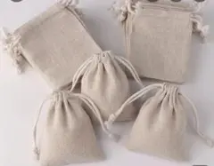 ☆新品☆リネン巾着袋 25個セット