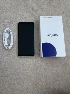 AQUOS sense3 basic SHV48 シルバー 充電ケーブル付き
