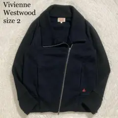美品 Vivienne Westwood ショールカラー ブルゾン オーブロゴ