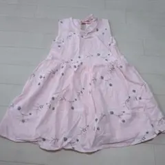 ピンク　花柄　ワンピース　120