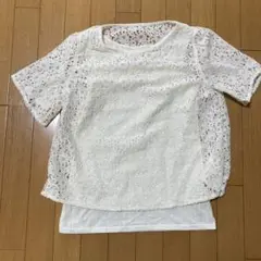 レース半袖トップス Mサイズ
