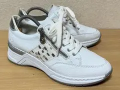 ★Rieker リーカー コンフォートシューズ ウォーキングシューズ 本革 38