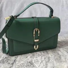 ⭐️高見え⭐️グリーンショルダーバッグ