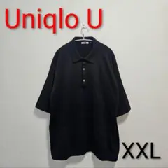 大人気　UNIQLO U　ニットポロシャツ　黒　XXL　送料無料