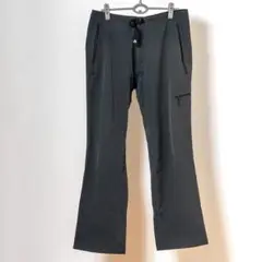 モンベル 黒 パンツ ジッパーポケット付き