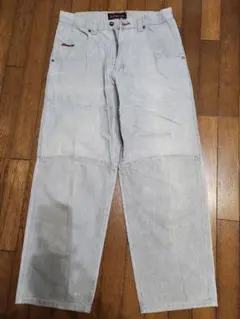 Paco エアロダイナミック デニムパンツ　薄グレー　綿100%　34W/31L