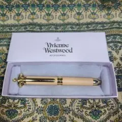 vivienne westwood　オーブ　ボールペン　革　ブラウンゴールド vivienne westwood オーブ ボールペン 革 ブラウンゴールド