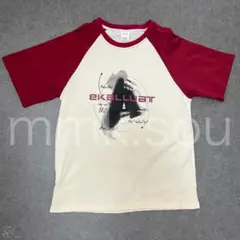 ラグランtシャツ 半袖　グランジ　アメカジ　y2k レッド　赤　ki6-6