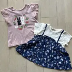 女の子　夏物トップス　90cm 2点セット　Petit Jam、シューラルー