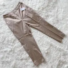 新品 『A＆G』 (70-95) クロップドテーパードパンツ センタープレス 綿