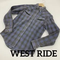 WEST RIDE メンズ　シャツ　ブルー　アメカジ　＃1714