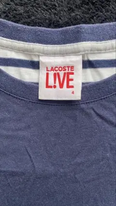LACOSTE LIVE Tシャツ サイズ4 ネイビー