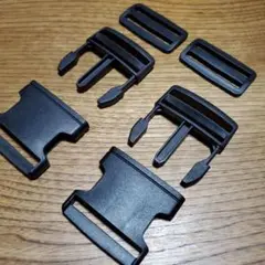 黒サイドリリースバックル約5cm 2個セット