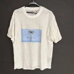 新品未使用　Cabana ホワイト パームプリントTシャツ 36