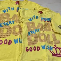 BABYDOLL✴︎キッズペアロングTシャツ2枚セット100 130