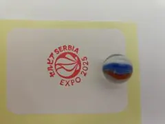 セルビアEXPO 2025スタンプシール✕セルビア館入館記念ガラス玉セット