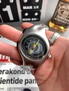 y2k grunge archive metal watch