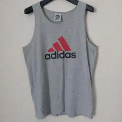 90s USA製 adidas グレー タンクトップ L