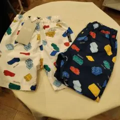 dilash ブロック総柄ハーフパンツ