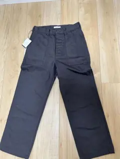 【新品未使用】 HATSKI チャコール ワークパンツ 新品タグ付き　ストラト