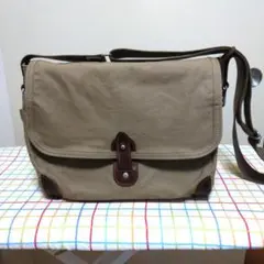 豊岡鞄 stitch-on キャンバス ショルダーバッグ