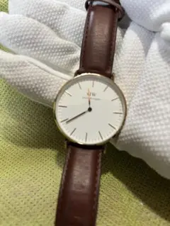 整備済品 ダニエルウェリントン レディースモデル 36mm 革ベルトも補修済