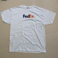 FedEx デッドストック　2000年代　ホワイト Tシャツ 約60x80cm