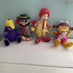激レア　1997 マクドナルド　ぬいぐるみ　４体セット　ビンテージ　美品