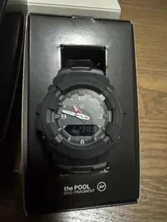 箱付 説明書付 G-SHOCK fragment the POOL aoyama G-100-1BM-Pool-Aoyama-White