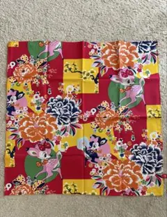 台湾　花柄　バンビ柄　60×60 布