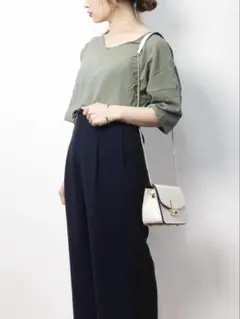 SENSE OF PLACE バックシャンリボンブラウス