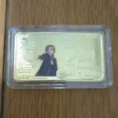 【未開封】Disney100 アナ 金メッキコイン