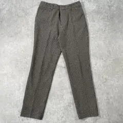 【美品】AMACA アマカ チェック柄 テーパードパンツ 36 Sサイズ