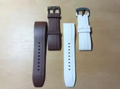 クイックリリースシリコン時計ベルト　24mm 2本セット